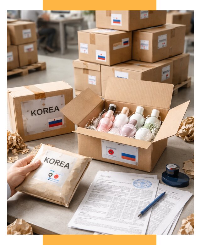Доставка косметики из Кореи от 8644 р. под ключ | СетСервис-Знс