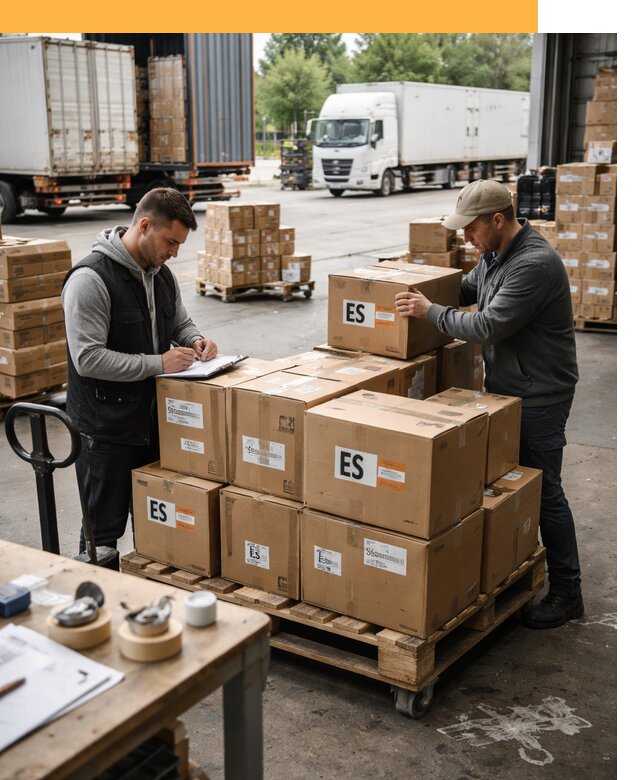 Доставка грузов в Испанию автотранспортом от 35592 руб