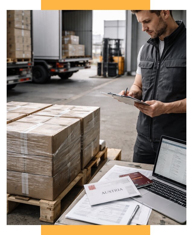 Доставка в Австрию от 66099 р. Логистика и экспорт СетСервис-Знс